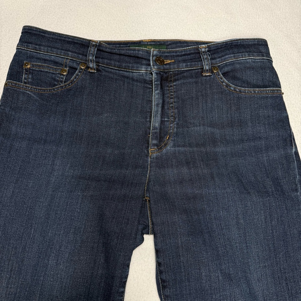2/$30 LRL Lauren Jeans Co Ankle Length Straight Leg Jeans Size 10 #2198 - Picture 2 of 6